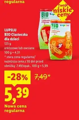 Lidl BIO Ciasteczka dla dzieci orkiszowe oferta