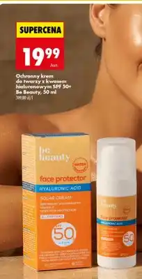 Biedronka Krem do twarzy z kwasem hialuronowym SPF 50+ oferta