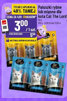 Polomarket Paluszki rybne lub mięsne dla kota Cat The Lord oferta