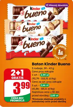 Dino Baton Kinder Bueno 3 rodzaje oferta