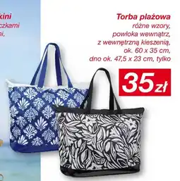 KiK Torba plażowa ok. 60x35cm dno ok. 47,5x23cm oferta