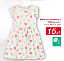 KiK Dziecięca sukienka 100% bawełny rozm. 98-128 w lody oferta