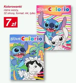 KiK Kolorowanki Disney Stitch Colorio różne wzory 32 strony format A4 oferta