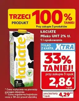Kaufland Mleko UHT 2% tł. Łaciate oferta