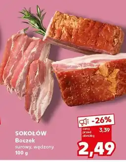 Kaufland Boczek surowy wędzony Sokołów oferta