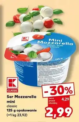 Kaufland Ser Mozzarella mini classic K-Classic Italian Style oferta