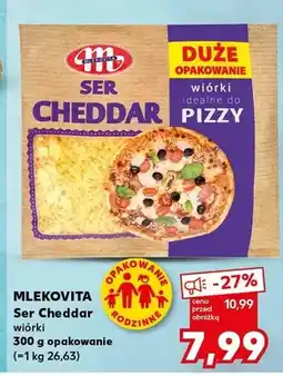 Kaufland Ser Cheddar wiórki Mlekovita duże opakowanie oferta