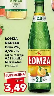 Kaufland Piwo Łomża Radler 2% 4,5% alk oferta
