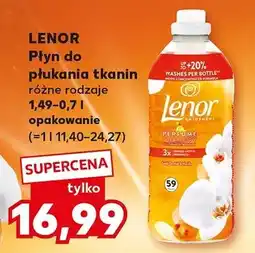 Kaufland Płyn do płukania tkanin Lenor różne rodzaje oferta