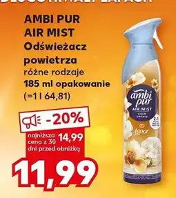 Kaufland Odświeżacz powietrza Ambi Pur Air Mist różne rodzaje oferta