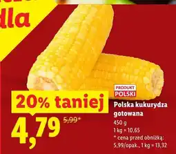 Lidl Kukurydza gotowana polska oferta
