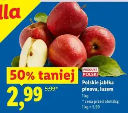Lidl Jabłka pinova luzem polskie oferta
