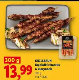 Lidl Kręciołki z boczku w marynacie Grill&Fun oferta