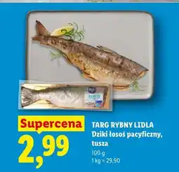 Lidl Dziki łosoś pacyficzny tusza Targ Rybny Lidla oferta