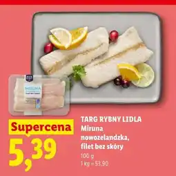 Lidl Miruna nowozelandzka filet bez skóry Targ Rybny Lidla oferta