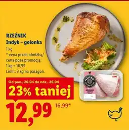Lidl Indyk golonka Rzeźnik oferta