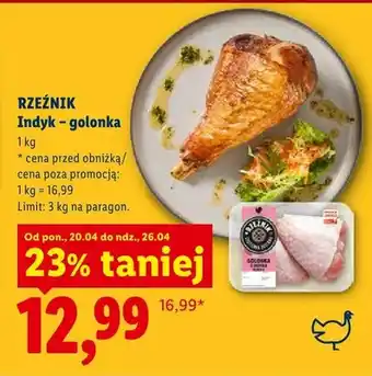 Lidl Indyk golonka Rzeźnik oferta
