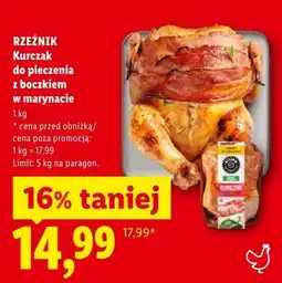 Lidl Kurczak do pieczenia z boczkiem w marynacie Rzeźnik oferta