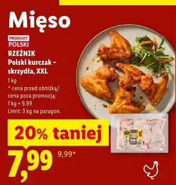 Lidl Kurczak skrzydła XXL Polski Rzeźnik oferta