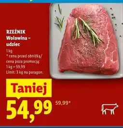 Lidl Wołowina udziec Rzeźnik oferta