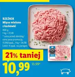 Lidl Mięso mielone z karkówki Rzeźnik oferta