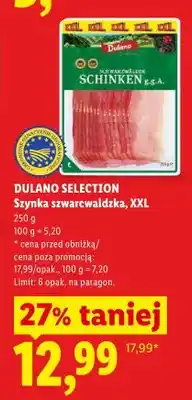 Lidl Szynka szwarcwaldzka XXL Dulano Selection oferta