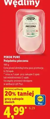 Lidl Polędwica pieczona wieprzowa Pikok Pure oferta