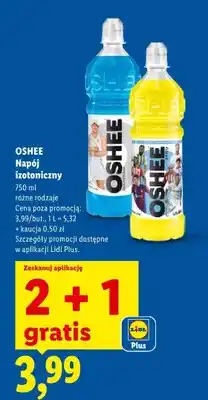Lidl Napój izotoniczny, różne rodzaje 2+1 GRATIS oferta