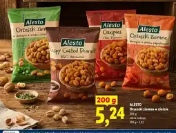 Lidl Orzeszki ziemne w cieście Alesto w skorupce o smaku zielonym oferta
