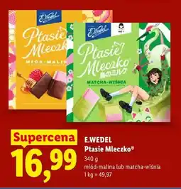 Lidl Ptasie Mleczko E.Wedel matcha-wiśnia oferta