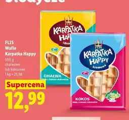 Lidl Wafle Karpatka Happy kokosowe Flis oferta