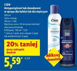 Lidl Antyperspirant lub dezodorant dla kobiet lub mężczyzn, 200ml, różne rodzaje oferta