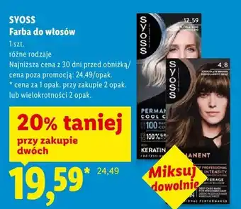 Lidl Farba do włosów Syoss oferta