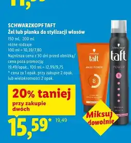 Lidl Żel do stylizacji włosów, różne rodzaje oferta