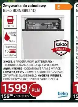 Kakto Zmywarka do zabudowy Beko BDIN38521Q oferta