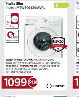 Kakto Indesit Pralka Slim oferta