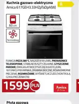 Kakto Amica Kuchnia gazowo-elektryczna 617GEH3.33HZpTaDpA(W) oferta