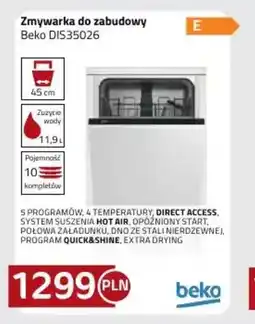 Kakto Zmywarka do zabudowy Beko DIS35026 oferta