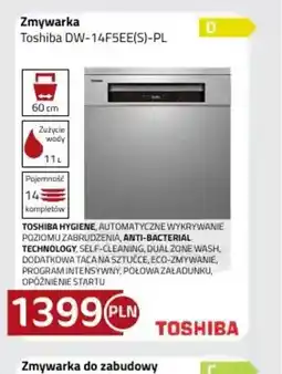 Kakto Zmywarka Toshiba DW-14F5EE(S)-PL oferta