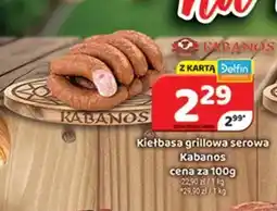 Delfin Kabanos kiełbasa grillowa serowa oferta