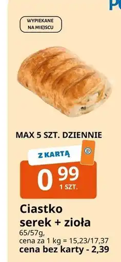 E.Leclerc Ciastko serek + zioła oferta