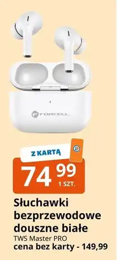 E.Leclerc Słuchawki douszne białe Forcell oferta