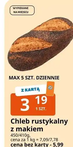 E.Leclerc Chleb rustykalny z makiem oferta