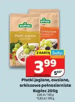 Delfin Kupiec Płatki jaglane, owsiane oferta