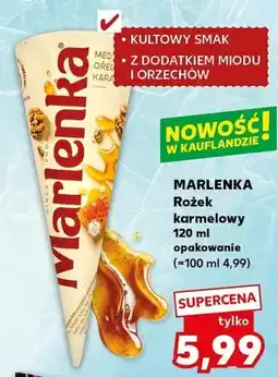 Kaufland Lody Rożek karmelowy Marlenka z dodatkiem miodu i orzechów oferta