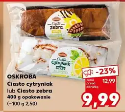 Kaufland Ciasto zebra Oskroba oferta