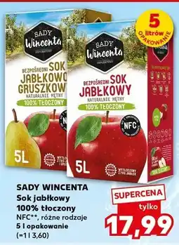 Kaufland Sok gruszkowy 100% tłoczony NFC Sady Wincenta oferta