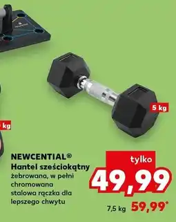 Kaufland Hantel sześciokątny Newcential żebrowany oferta