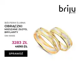 Briju Obrączki ślubne mieszane złoto brylanty oferta