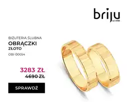 Briju Obrączki ślubne złoto oferta
